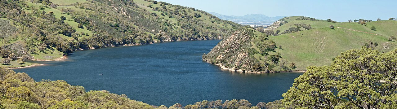 Lake Del Valle and surrounding hills